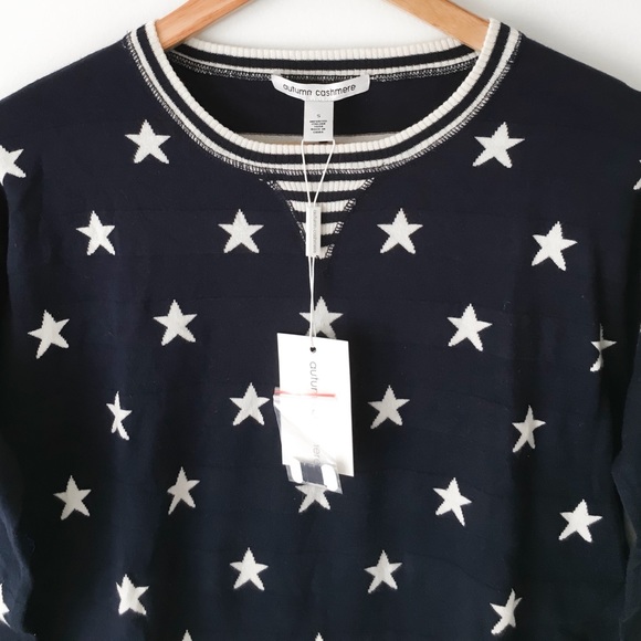 NEW Autumn Cashmere Stars & Stripes Sweatshirt - Picture 3 of 8